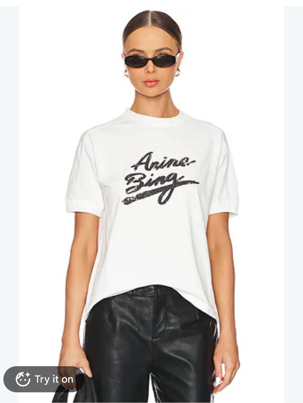 Anine Bing Jaylin Tee Signature Size S